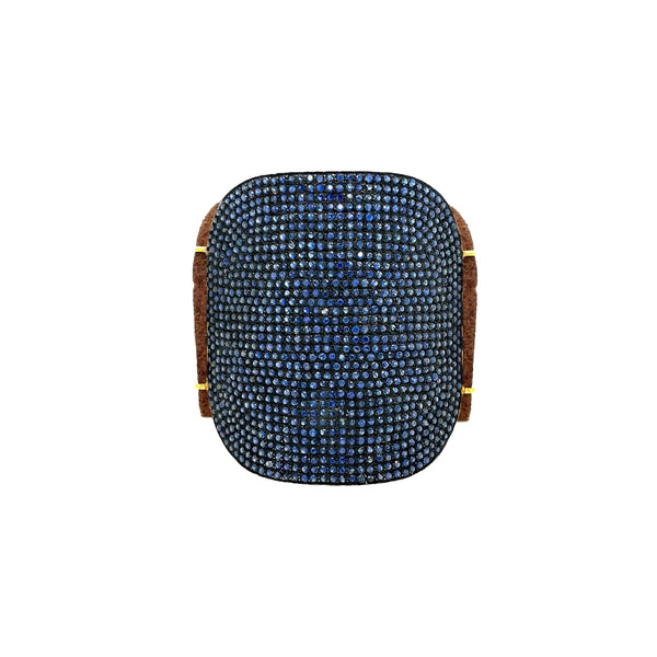 Diamond & Sapphire Shield Bracelet