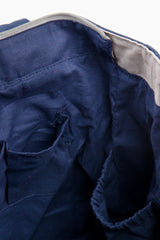 Navy Monogrammed Tennis Tote