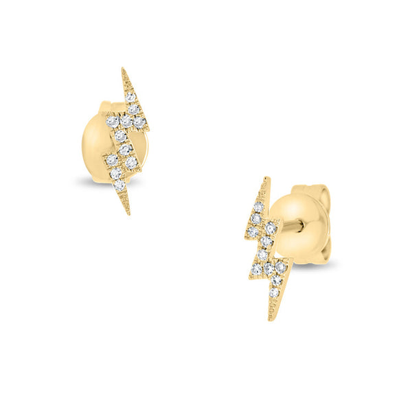 Diamond Lightning Bolt Earrings