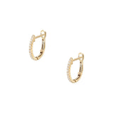 Diamond Huggie Earrings