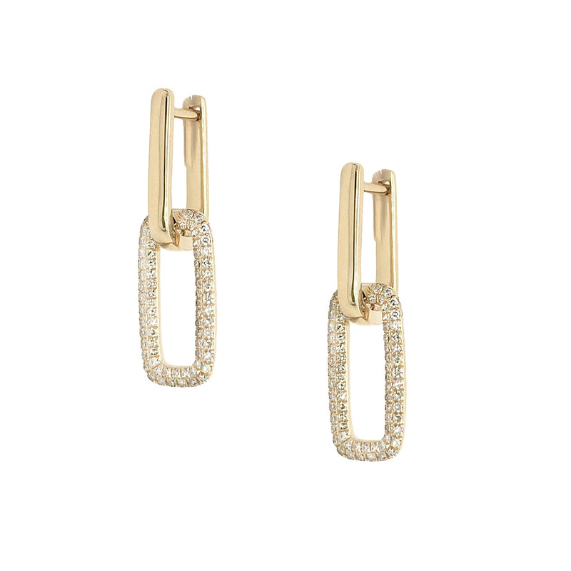 Diamond Link Earrings