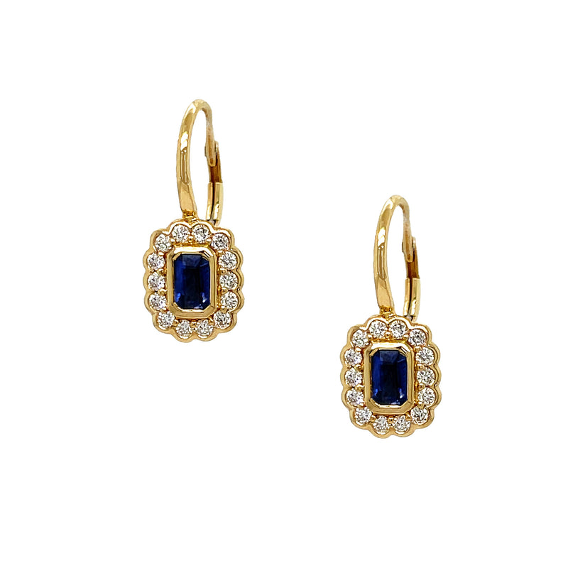 Diamond & Sapphire Earrings
