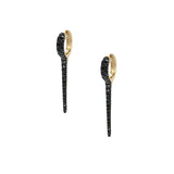 Black Diamond Spike Earrings