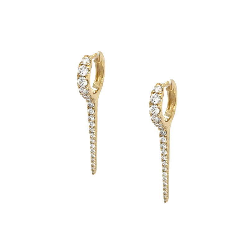 Diamond Spike Earrings