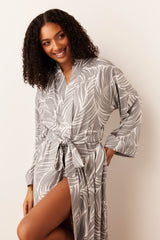 Kaia Cloud Jersey Kimono Robe in Whisper