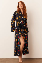 Kaia Cloud Jersey Kimono Robe in Mystic