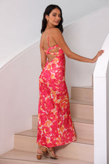 Starry Haze Midi Dress Pink