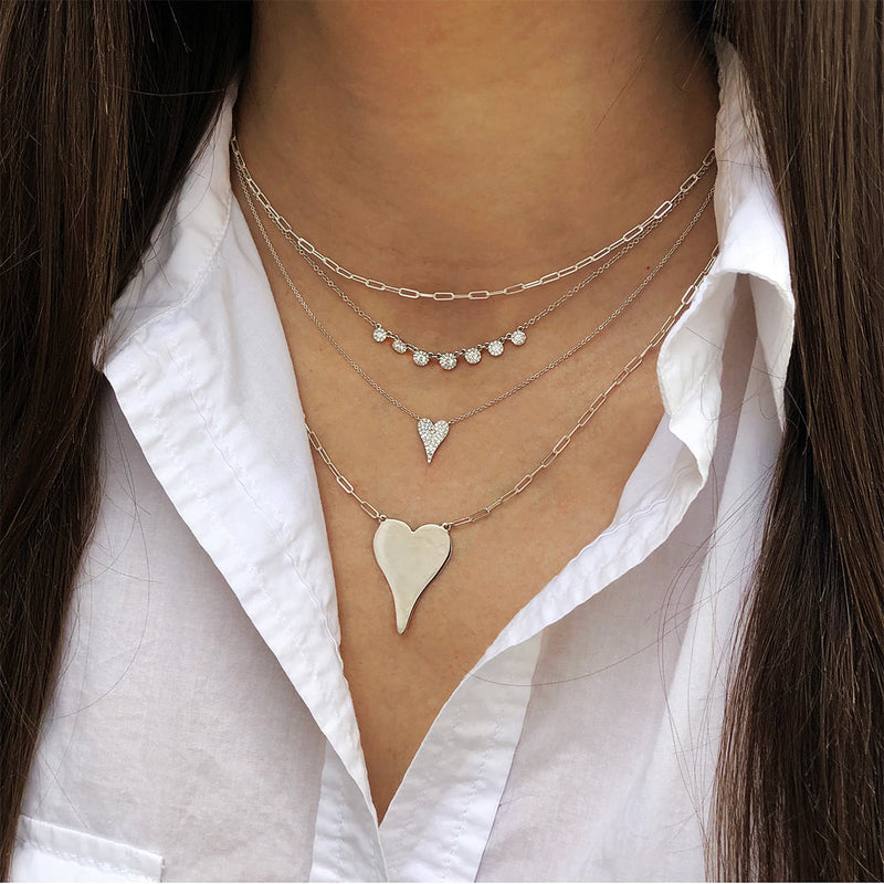 Small Diamond Heart Necklace