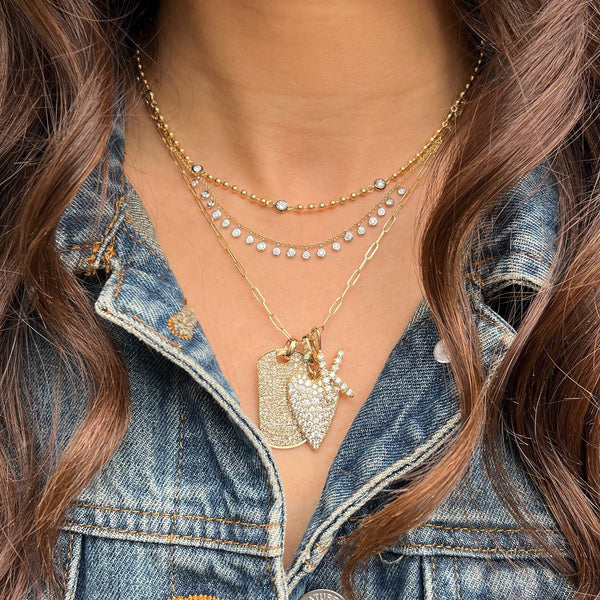 Diamond Heart Charm