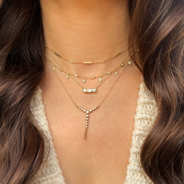 Diamond Station Necklace