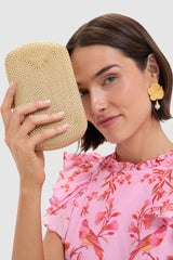 Gold Martina Coiled Rope Clutch