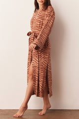 Kaia Cloud Jersey Kimono Robe in Bengal