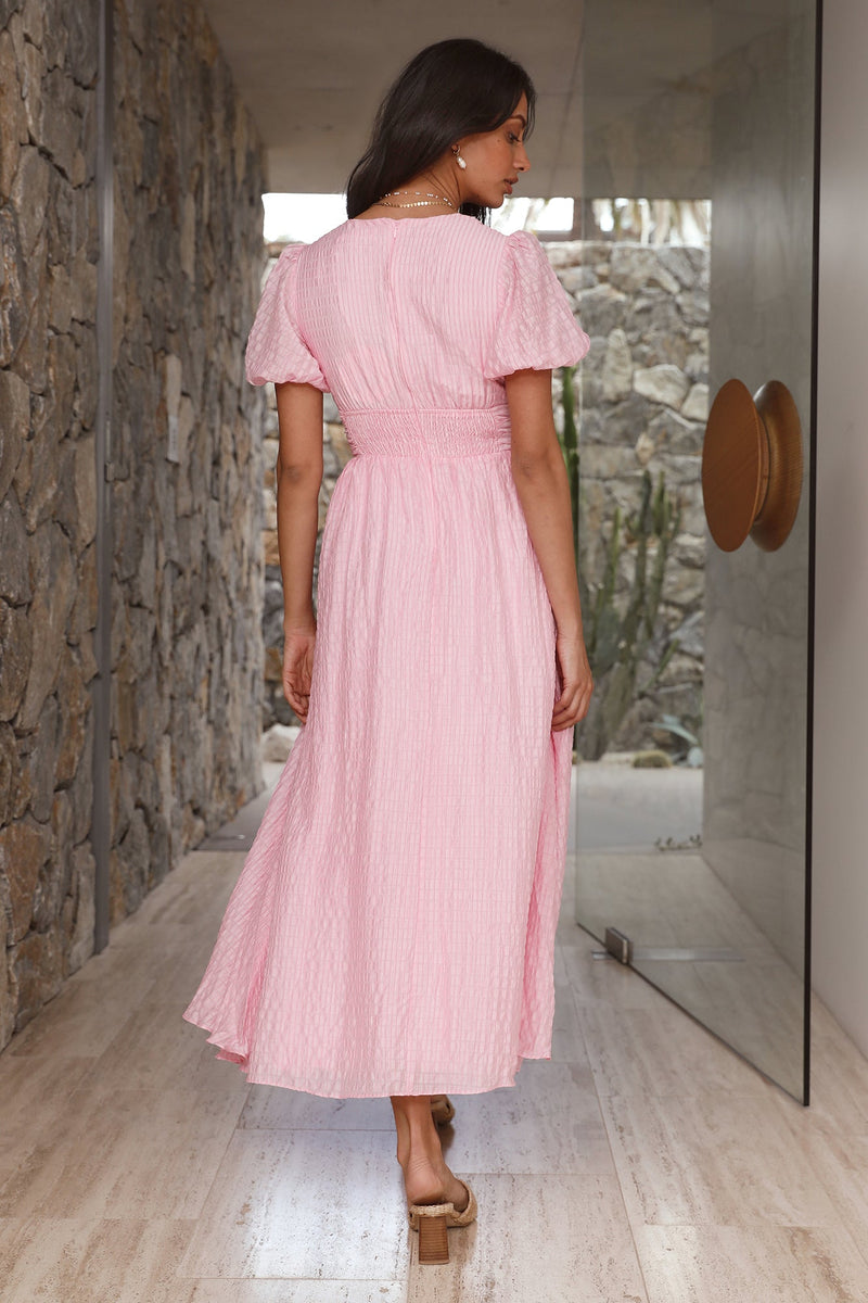 Busy Bee Maxi Dress Pink