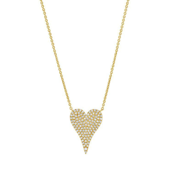 Medium Diamond Heart Necklace