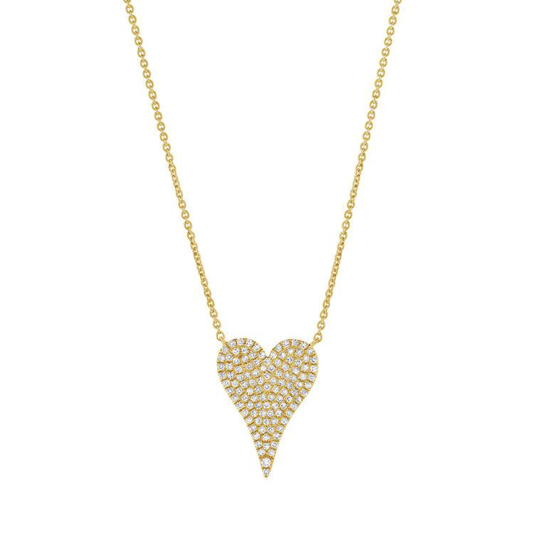 Medium Diamond Heart Necklace
