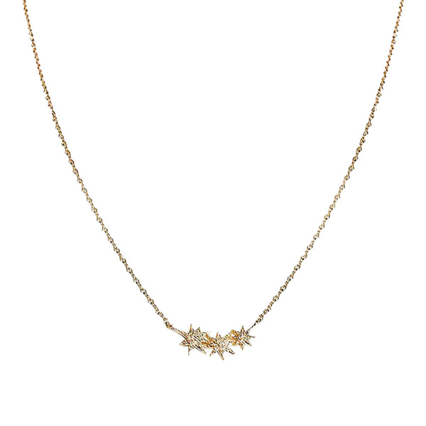 Diamond Stars Pendant Necklace