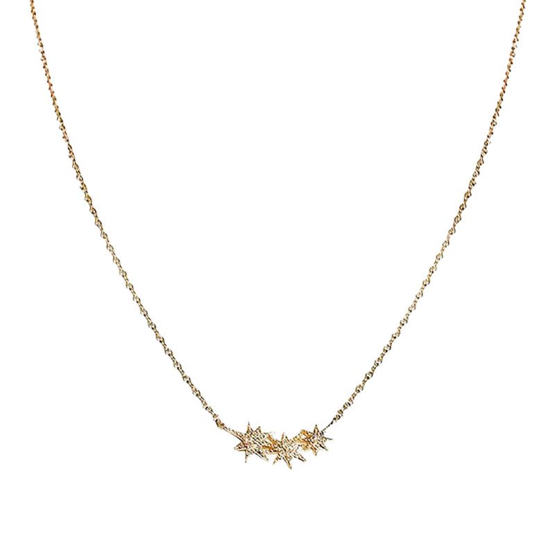 Diamond Stars Pendant Necklace