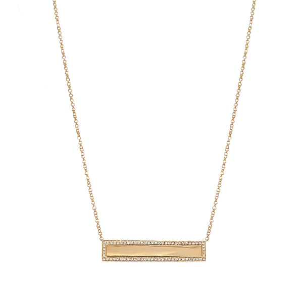 Diamond Bar Necklace