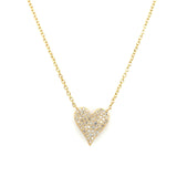 Ruby & Diamond Heart Necklace