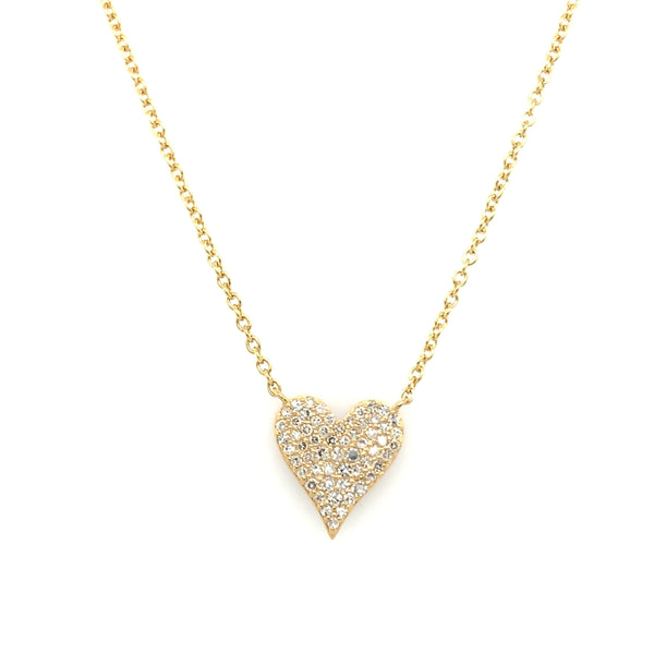 Ruby & Diamond Heart Necklace