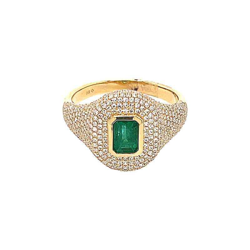 Diamond & Emerald Ring