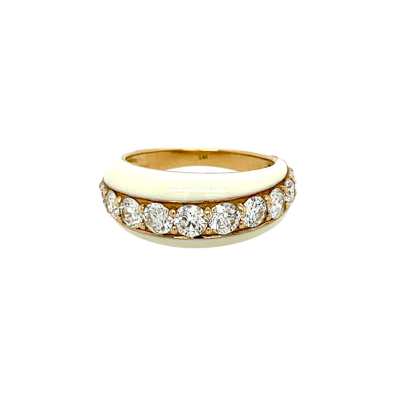 Diamond & Enamel Ring