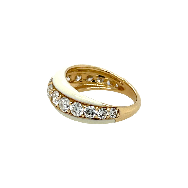 Diamond & Enamel Ring