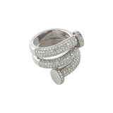 Diamond Nail Head Ring