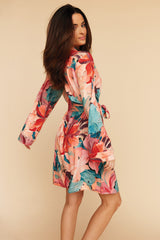 Meadow Cloud Jersey Classic Short Robe in Rio