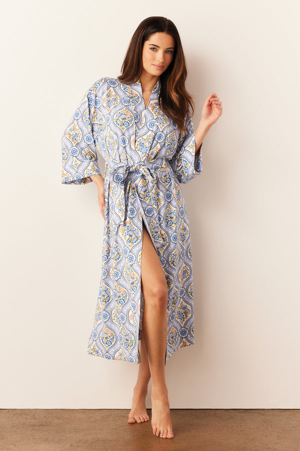 Vera Cloud Jersey Midi Robe in Villeroy