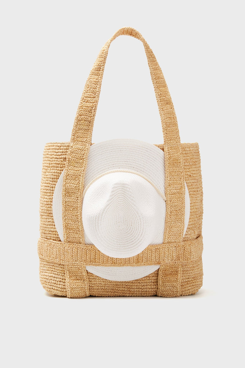 The Original Natural Straw Traveler Hat Bag