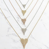 Medium Diamond Heart Necklace