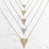 Medium Diamond Heart Necklace