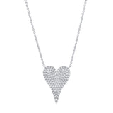 Medium Diamond Heart Necklace
