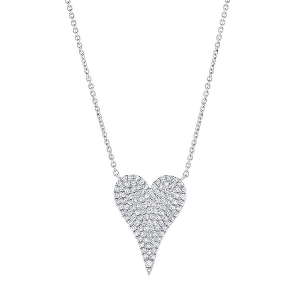 Medium Diamond Heart Necklace
